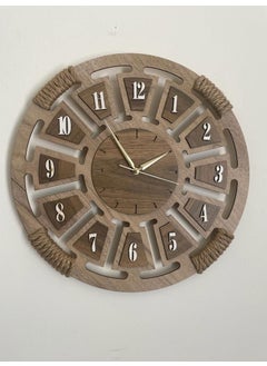 Wooden Decorative Wicker Detailed Wall Clock 40X40 cm Silent Flowing Mechanism - pzsku/ZCAC11C9CFE9FBDCB8E45Z/45/_/1730823273/fbbc163d-9262-4f99-8f51-31c8bf20582c