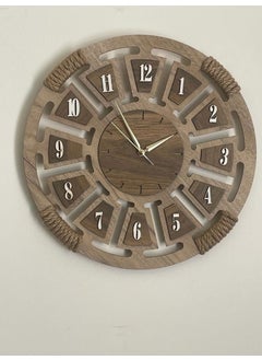 Wooden Decorative Wicker Detailed Wall Clock 40X40 cm Silent Flowing Mechanism - pzsku/ZCAC11C9CFE9FBDCB8E45Z/45/_/1730823294/42c47976-a31d-433a-b6ae-ee9d16e48025