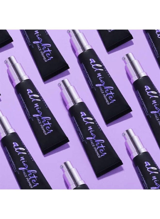 Urban Decay - Urban Decay All Nighter Longwear Face Primer, Travel Size - Lightweight, Long-Lasting Formula - Grips Foundation in Place, Smooths & Hydrates Skin - 0.28 fl. oz - Image 1