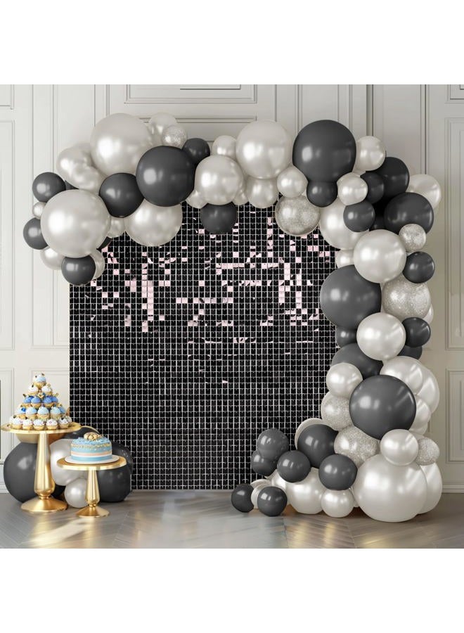 Kate Shimmer Wall Backdrop Rose Gold Wall Panels 12Pcs Square Sequin Shimmer Wall Backdrop Decoration for Birthday Party,Wedding, Anniversary - Image 1