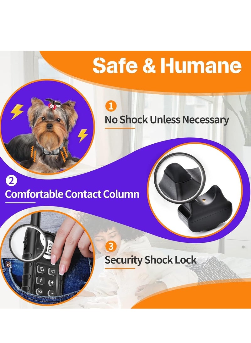 KASTWAVE Dog Shock Collar, Smallest & Lightest Anti Bark Collar/Training Collar for Small Dogs 5-15lbs, with Shock, Vibration, Sound 3 Modes, Rechargeable, 99 Adjustable Levels, Waterproof & 1300 Ft Range  - Image 5