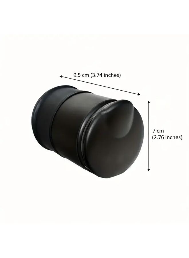 Black Car Ashtray With Lid Odor Proof Portable Trash Can For Cup Holder - Image 5