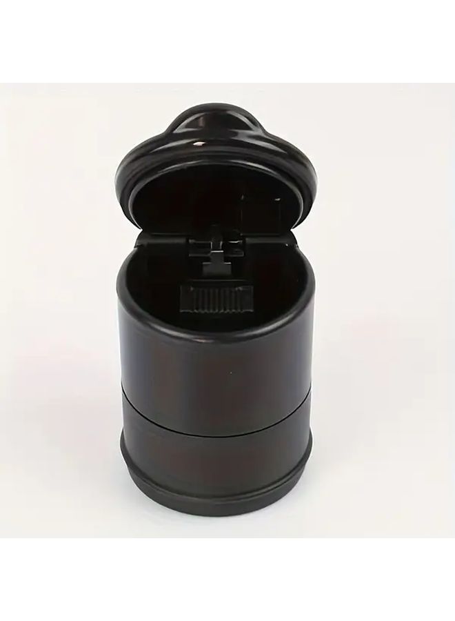 Black Car Ashtray With Lid Odor Proof Portable Trash Can For Cup Holder - Image 4