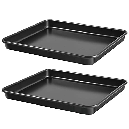 127Inch Nonstick Baking Sheets  Cookie Trays for Oven 2Pack PFOA Free Baking Pans Set Black