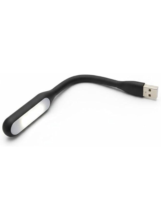سبيس شوب مصباح قراءة LED USB مرن مصباح لابتوب محمول للعناية بالعين قابل للانحناء بزاوية 360 درجة للوحة المفاتيح والكمبيوتر والباور بانك والسفر فائق السطوع واستهلاك منخفض للطاقة بألوان متعددة - Image 1