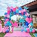 froufing Blue and Pink Balloon Garland Arch Kit 135Pcs with fivepointe Star balloons for summer aloha Baby shower Gender reveal Hawaii cartoon birthday decorations - Image 3