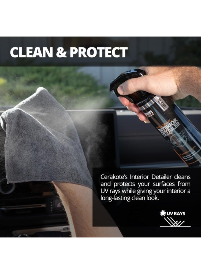 CERAKOTE CERAKOTE Rapid Ceramic Interior Detailer and Protectant (28 fl oz.) – Quick and Easy – Multi-Surface Safe – Interior Car Cleaner Spray – Dry to the Touch – Clean and Protect Your Car, Truck, or SUV - Image 4