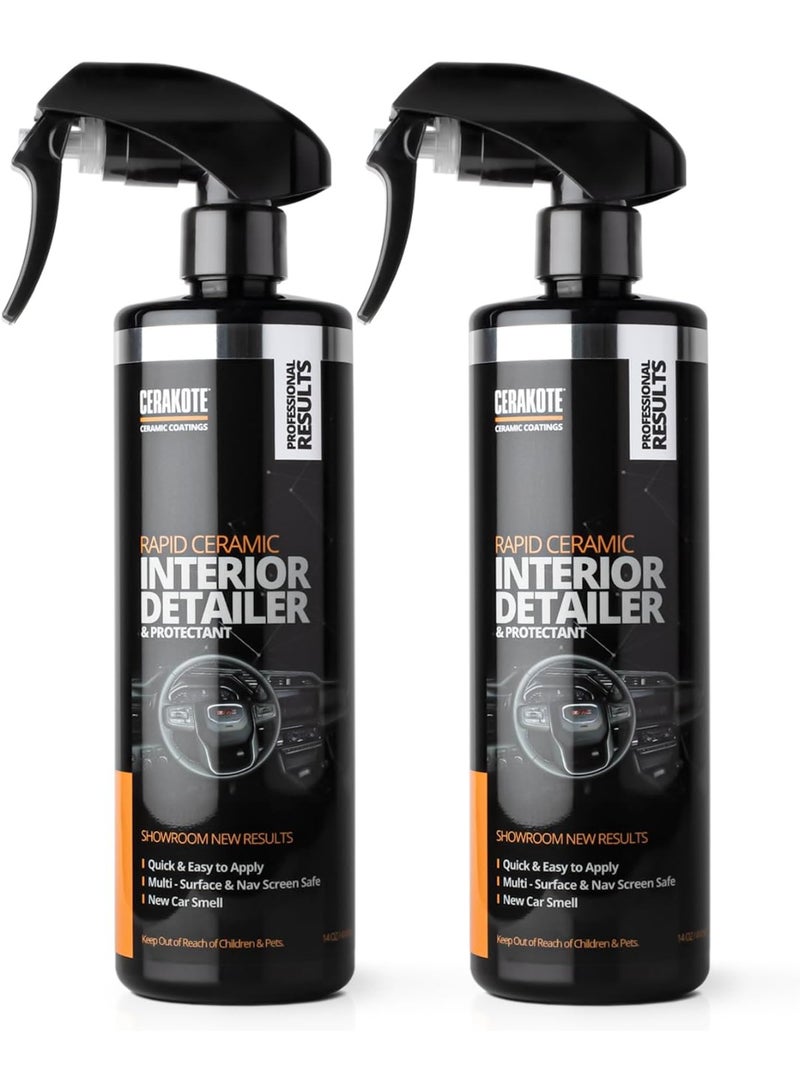 CERAKOTE CERAKOTE Rapid Ceramic Interior Detailer and Protectant (28 fl oz.) – Quick and Easy – Multi-Surface Safe – Interior Car Cleaner Spray – Dry to the Touch – Clean and Protect Your Car, Truck, or SUV - Image 1