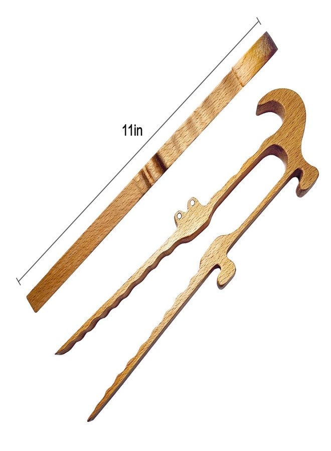 Zeikiwe Crocodile Wooden Toaster Tongs 2-Pack, 11-Inch Magnetic Wooden Tongs for Toaster, Cooking and BBQ, Multipurpose Kitchen Gadgets for Easy Storage, Oven Rack Puller and Fun Gift Idea - Image 3