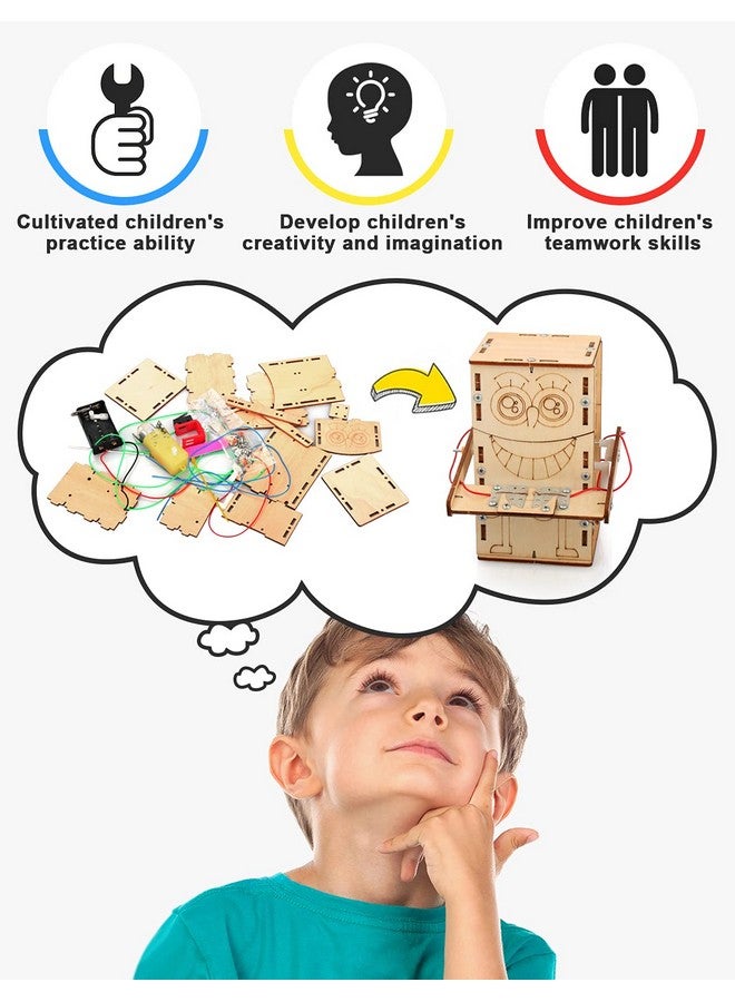 بوراكسي 4 مجموعات من السيقان للأطفال من سن 8 إلى 10 سنوات و10 إلى 12 سنة، ألعاب للأطفال من سن 8 إلى 13 سنة، صندوق موسيقى، ألغاز روبوتية ثلاثية الأبعاد، مشاريع بناء علمية تعليمية، هدايا عيد ميلاد للأولاد والبنات من سن 7 إلى 8 سنوات و9 سنوات و10 سنوات و11 سنة و12 سنة و13 سنة - Image 2