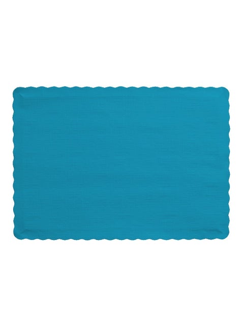 Creative Converting 897121B 50 Count Touch of Color Paper Placemats Turquoise