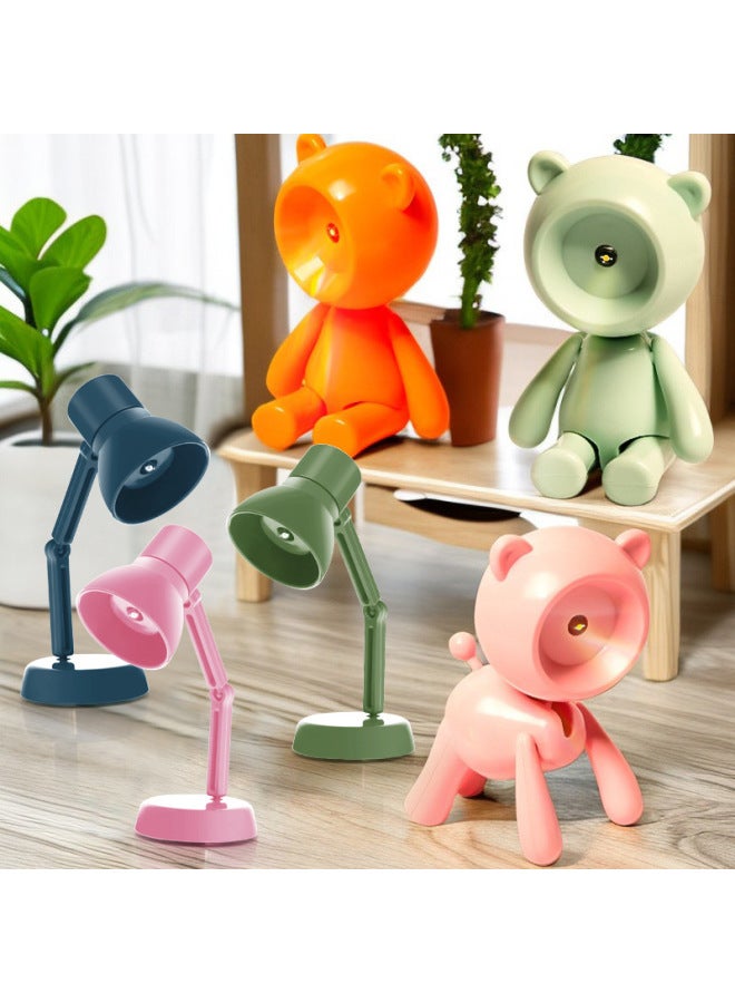 Creative Mini LED Small Table Lamp Foldable Student House Lamp Warm Color Eye Protection Reading Table Lamp With Clip-Color:Sealed Box (21g)✴Yellow  - Image 2