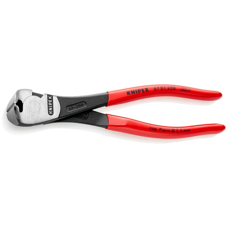 KNIPEX - 67 01 200 Tools - High Leverage End Cutting Nippers (6701200)