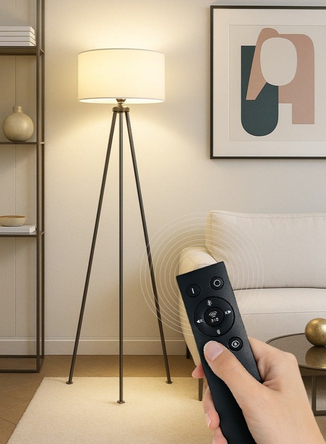 Fullight Triangle Floor Lamp 12W Dimmable with Remote & App Control,  Adjustable Standing Lamp, 155x34 cm, Ideal for Living Room, Bedroom, and Study - Image 1