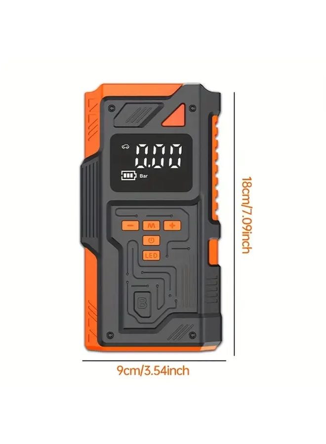 مجموعة مضيف وملحقات متعددة الوظائف 10 في 1 لشاحن سيارة محمول وقوي للطوارئ - Image 4