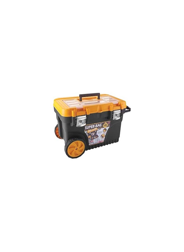 Generic SUPER-BAG Super Bag Power Tool Box Standard Tool Box Organizer Pro Mobile Tool Box ASR2010 625x400x420h mm Orange Black Made in Turkey  - Image 1