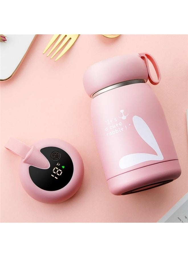 High-quality Stainless Steel Vacuum Leak-proof and Spill-proof Travel Bottle - 320ml,Mini Water Bottle Travel Coffee Mug with Handle Thermal Cups for Hot and Cold Drinks Insulated Tumblers for Women Vacuum Sealed Flask Pink - Image 3