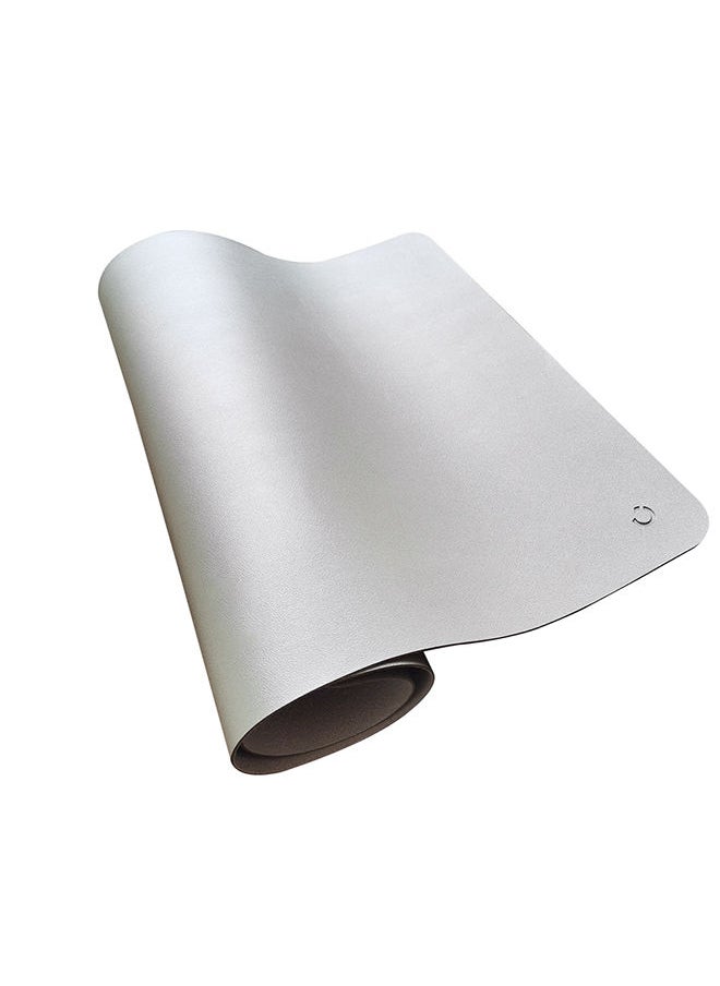 Noon East Pu Leather Deskpad Macbook Silver  - Image 3