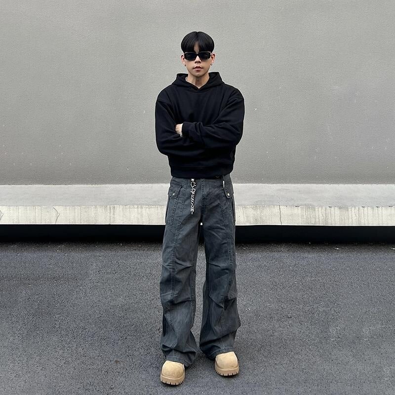 Unisex Classic Denim Jeans Loose Fit Daily Outdoor Wear - Image 5