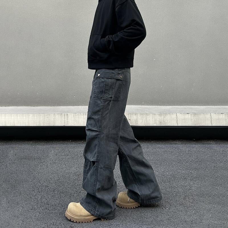 Unisex Classic Denim Jeans Loose Fit Daily Outdoor Wear - Image 3