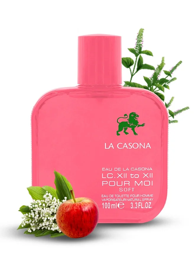 عطور مهابوب عطر لا كاسونا سوفت بالتوت الأسود والتفاح وزنبق الوادي ونجيل الهند والمسك، 100 مل