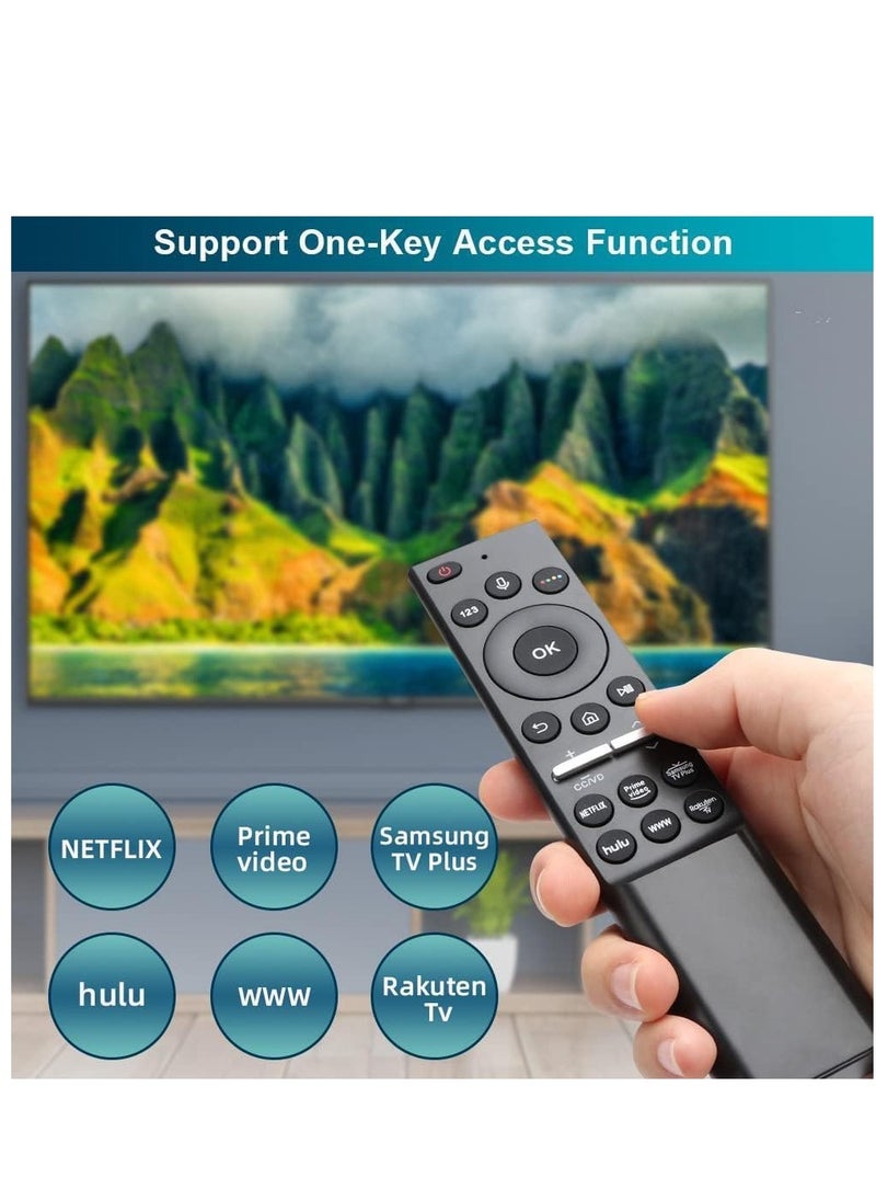ELTRAZONE - Voice Bluetooth Universal Remote Control for All Samsung Smart LCD LED UHD QLED 4K HDR TVs with Netflix, Prime Video, Samsung TV Plus, hulu, Rakuten-TV Buttons - Image 1