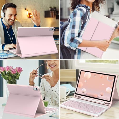 TaIYanG Keyboard Case for iPad Air 11-inch M3/M2/Air 5th/ 4th Generation- Detachable Bluetooth Keyboard Case with Pencil Holder - Flip Stand Cover for iPad Air 11"(2025&2024) /Air 5 2022/Air 4 2020/Pro 11 1st - Image 5