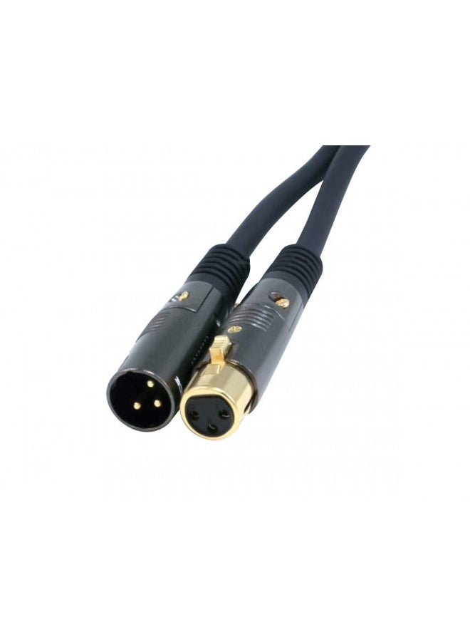 Monoprice Monoprice XLR Male to XLR Female Cable - 100 Feet - Black, 16AWG, Gold Plated, Microphone & Interconnect - Stage Right Series  - Image 1