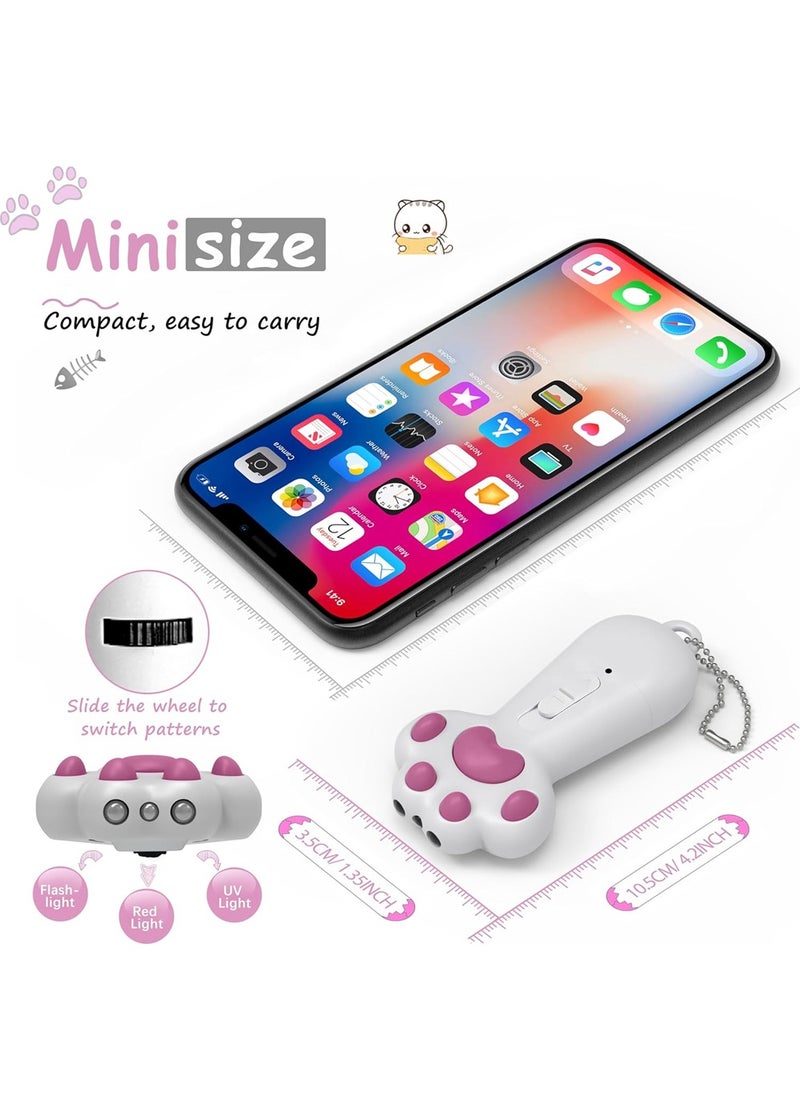 Dougez - Interactive Cat Toys for Indoor Cats and Dogs,USB Rechargeable Cat Teaser Toy for Chasing and Exercise,Rechargeable Cat Laser Toy,Cat Paw Footprints, Infrared Laser Pattern, Laser Cat Teaser Stick - Image 1