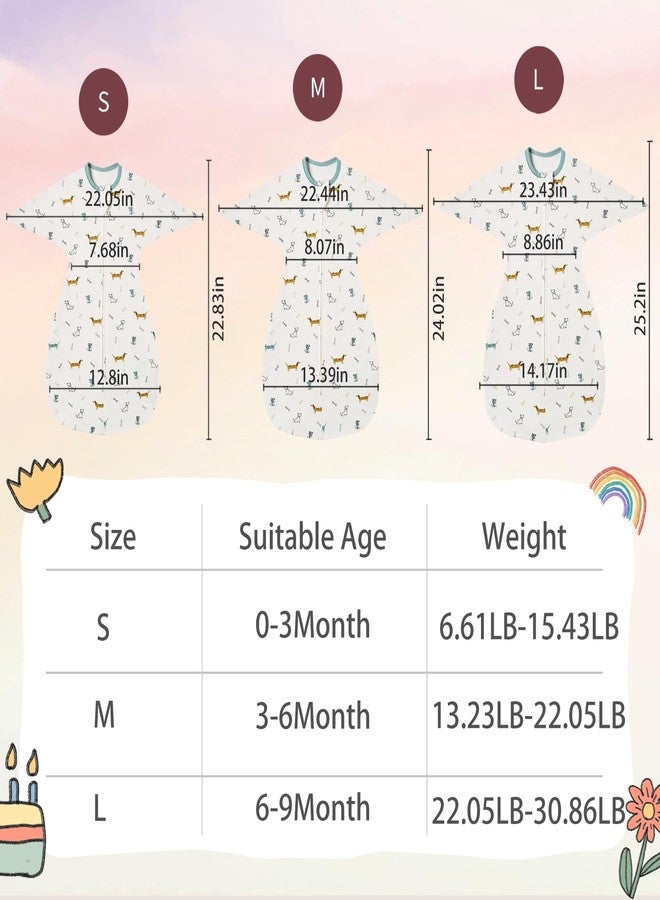 insular Baby Transitional Swaddle with 2-Way Zipper Newborn Sleep Sack Arms Up Infant Sleeping Bag Wearable Blanket, Dachshund Dog, 0-3 Month - Image 4
