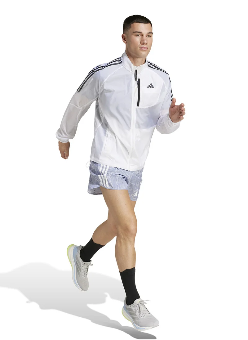 اديداس Own The Run 3 Stripe Shorts