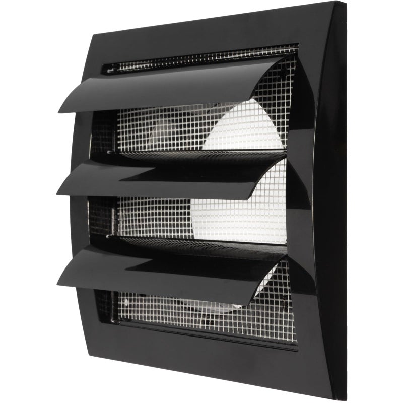 Repa Market 4 Inch Black Dryer Vent HoodDuct Cover for Walls or DuctingABS Plastic Grille with Flaps Insect ScreenExhaust and Dryer Vent Covers for Indoor Outdoor Use