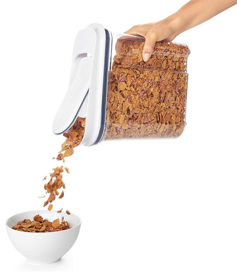 OXO Good Grips POP Cereal Dispenser 3.2L Airtight Food Storage Container with Pour Spout Clear Plastic Kitchen Organizer for Cereal Granola Dry Food Pantry Storage BPA Free - Image 5