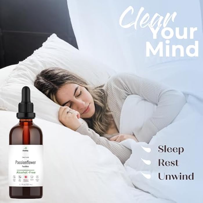 Herbity Passionflower Tincture – Alcohol-Free Herbal Extract for Calm, Mood & Sleep Support – Glycerin-Based, Vegan & No Added Sugar-Free Supplement – (1.7 Fl Oz) - Image 5