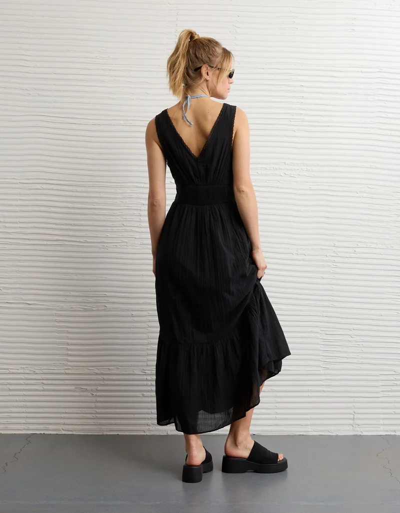 امريكان ايجل فستان ميدي برباط أمامي