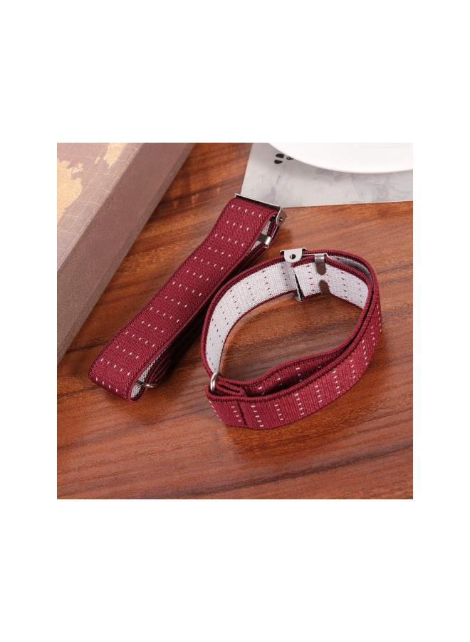 klarako 1 Pair Elastic Sleeve Garter Non Slip Adjustable Armbands Shirt Garters Sleeve Holders for Men Women 2.5cm (Black) - Image 2