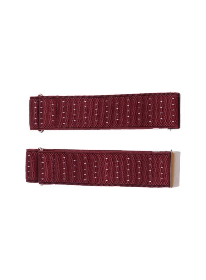 klarako 1 Pair Elastic Sleeve Garter Non Slip Adjustable Armbands Shirt Garters Sleeve Holders for Men Women 2.5cm (Black) - Image 1