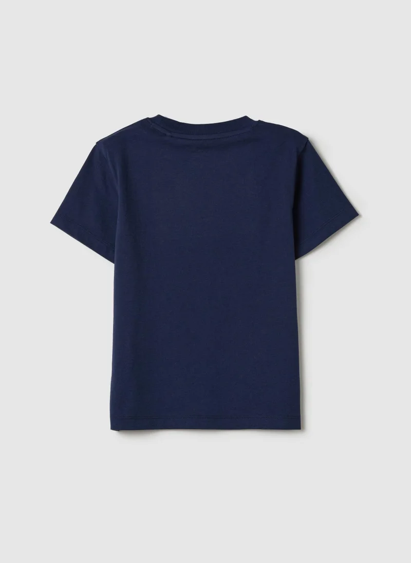 Ovs Cotton T-Shirt With Print