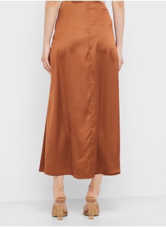 ELLA Long Satin Skirt  - Image 3