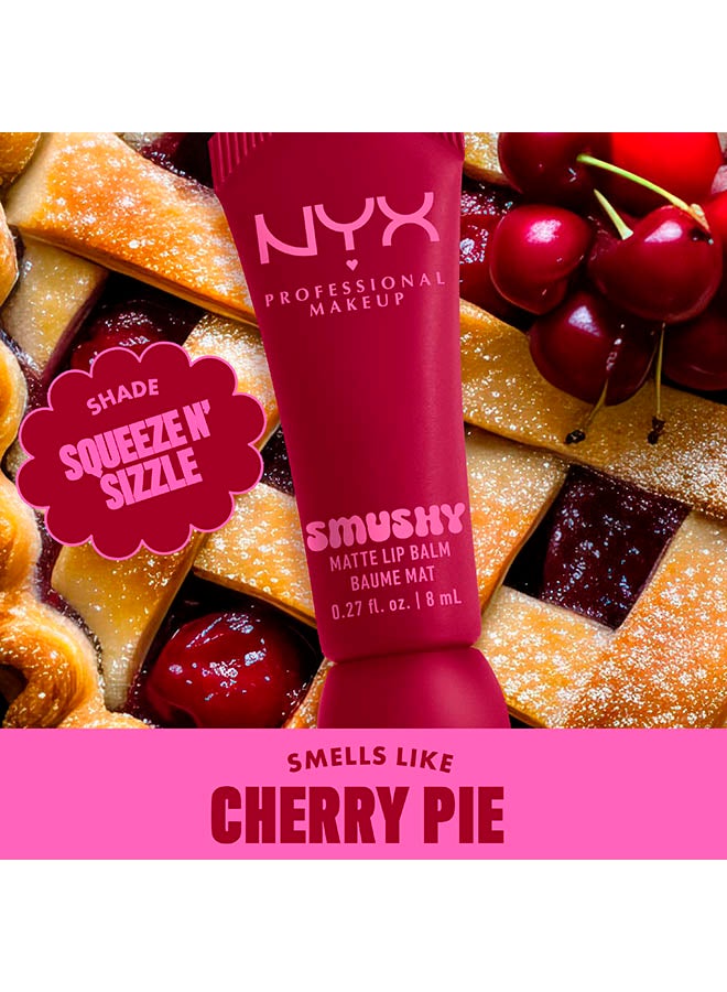 NYX PROFESSIONAL MAKEUP Smushy Matte Lip Balm, Soft Diffused Color, Matte FinishSqueeze N' Sizzle - Image 3