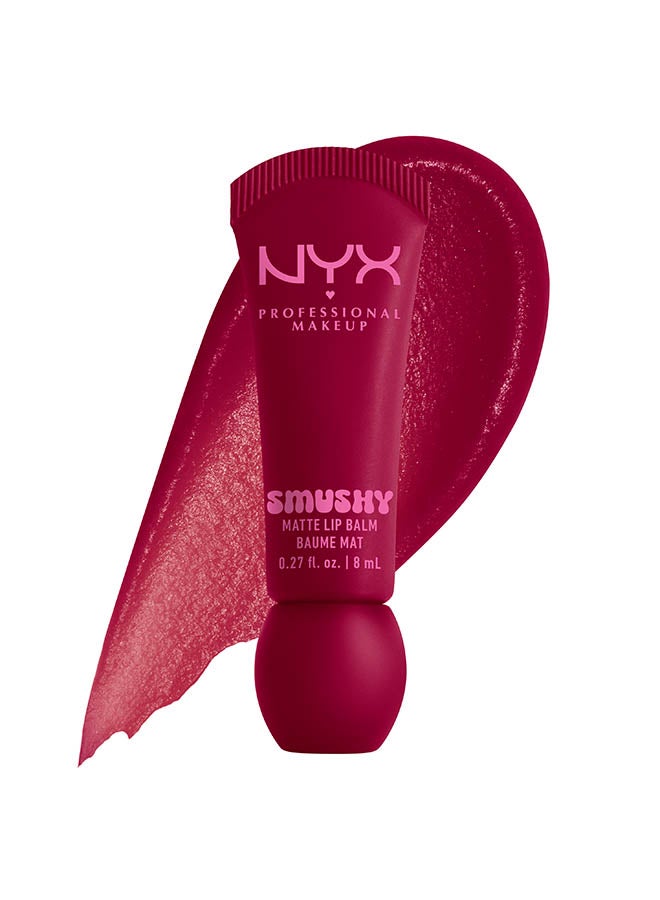 NYX PROFESSIONAL MAKEUP Smushy Matte Lip Balm, Soft Diffused Color, Matte FinishSqueeze N' Sizzle - Image 1