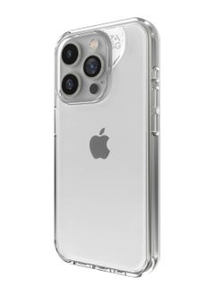 ZAGG Crystal Palace iPhone 15 Pro Case Cover with Graphene Tech 13 Feet Drop Protection - Clear  - Image 1