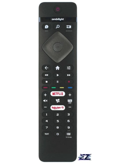 "Replacement Remote Control Compatible with Philips TVs – S&N Model"