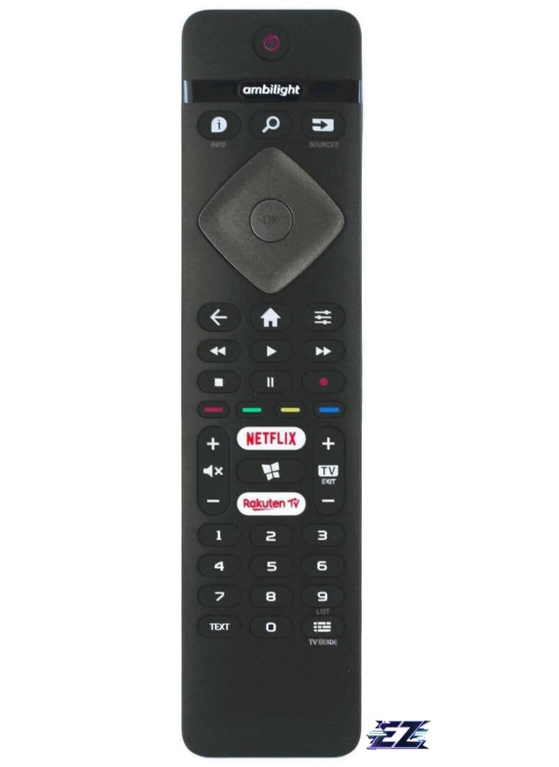 "Replacement Remote Control Compatible with Philips TVs – S&N Model"