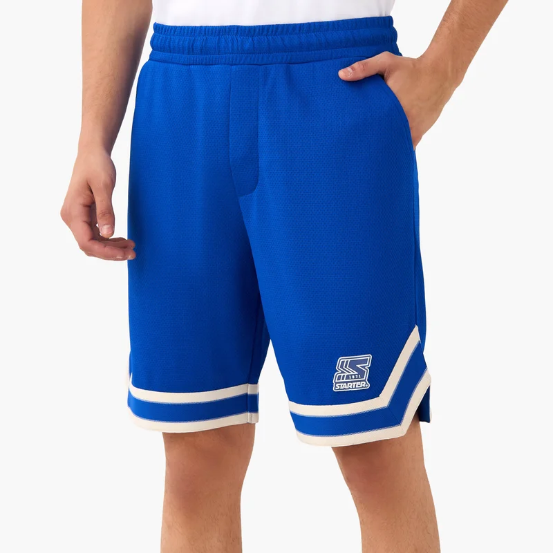 STARTER Contrast Detail Flexi Waist Shorts with Pockets