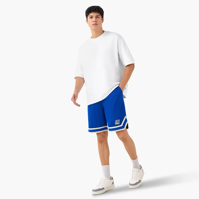 STARTER Contrast Detail Flexi Waist Shorts with Pockets