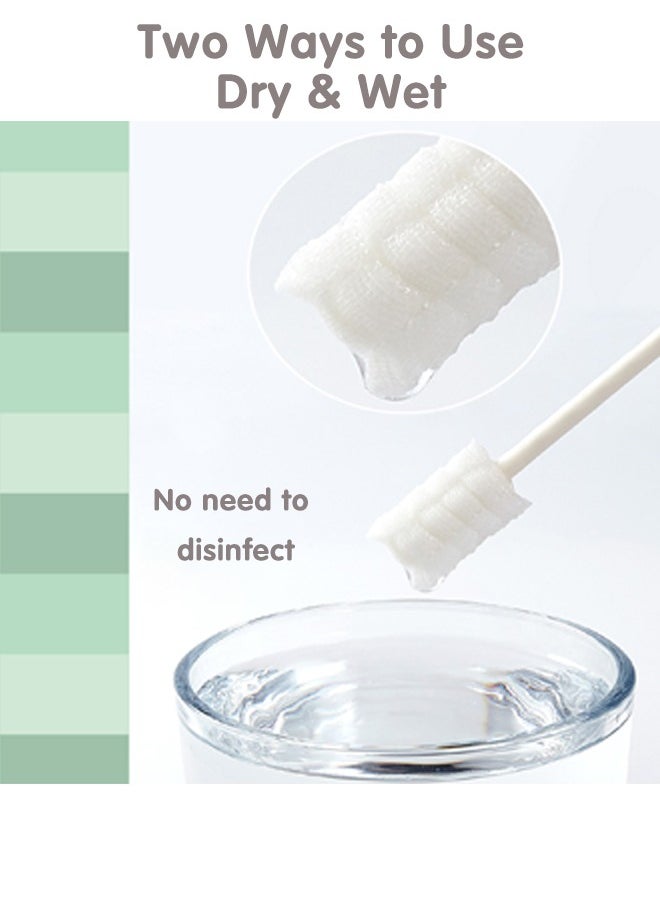 Super ZYouth - 102PCS Baby Tongue Cleaner, Newborn Oral Cleaner, Infant Toothbrush, Mouth Cleaner for 0-36 Months Baby with One Finger Toothbrush - Image 1