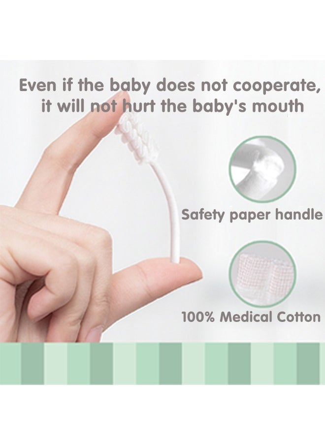 Super ZYouth - 102PCS Baby Tongue Cleaner, Newborn Oral Cleaner, Infant Toothbrush, Mouth Cleaner for 0-36 Months Baby with One Finger Toothbrush - Image 1