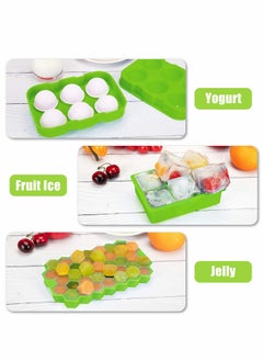 Y&D 3 Pack Ice Tray with Lid Freezer  - Image 3