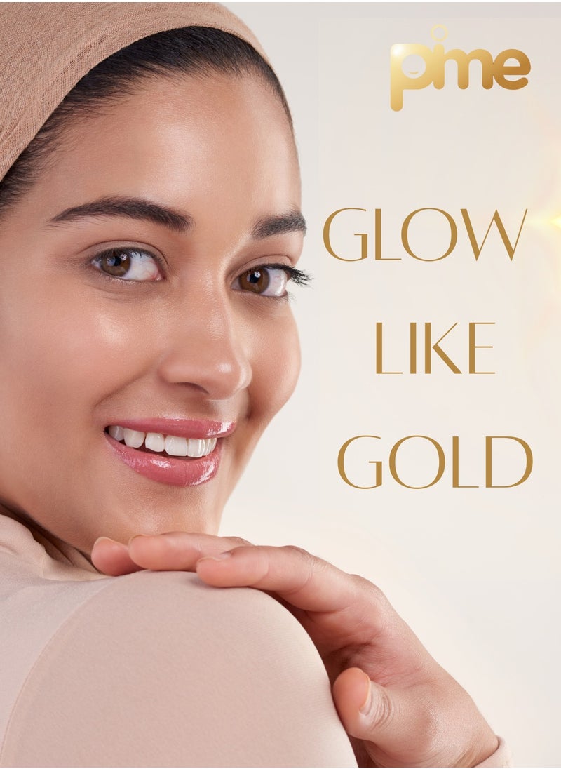 pime - Ampoule Feelup Gold 50g - Gold-Enriched Ampoule for Firmness, Radiance & Moisture, Anti-Aging Skincare for Glowing Skin - Image 1